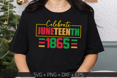 Juneteenth SVG, Celebrate juneteenth 1865 SVG, Shirt Designs Product Image 1