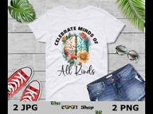 Celebrate Minds Of All Kinds Png, Autism Png Product Image 3