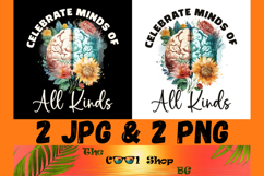 Celebrate Minds Of All Kinds Png, Autism Png Product Image 1