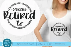 Create memorable retirement gifts for your coworkers with our Officially Retired SVG. Perfect for making personalized shirts and tote bags.