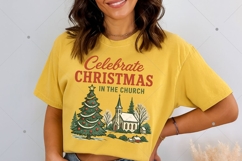 Celebrate the christmas in the church PNG, Christian Product Image 3