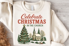 Celebrate the christmas in the church PNG, Christian Product Image 5