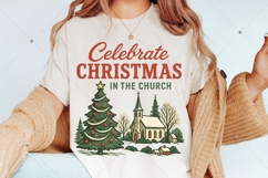 Celebrate the christmas in the church PNG, Christian Product Image 2