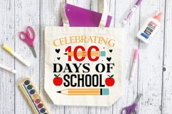 Celebrating 100 Days SVG, School SVG Design Product Image 3