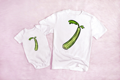 Cartoon Celery Stick Illustration Vegetable PNG, SVG, JPG Product Image 3