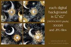 Fantasy Patterns, Sun Moon Seamless Patterns, Universe, s1 Product Image 2