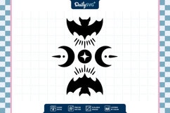 Celestial Bat Halloween SVG Product Image 3