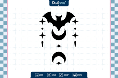 Celestial Bat Halloween SVG Product Image 3