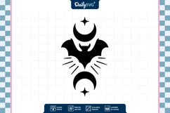 Celestial Bat Halloween SVG Product Image 3
