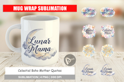 Celestial Boho Mother Mug Wrap Product Image 1