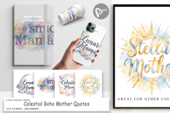 Celestial Boho Mother Digital Paper Product Image 1