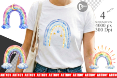 Celestial Rainbow Moon Sublimation Product Image 1