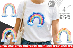 Celestial Rainbow Moon Sublimation Product Image 1