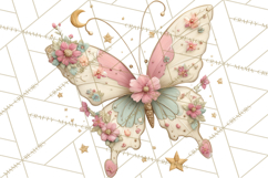 Celestial Butterfly PNG, Dreamy Pastel Clipart, Starry Wings Product Image 5