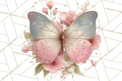 Celestial Butterfly PNG, Dreamy Pastel Clipart, Starry Wings Product Image 2