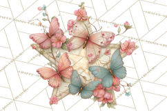 Celestial Butterfly PNG, Dreamy Pastel Clipart, Starry Wings Product Image 2