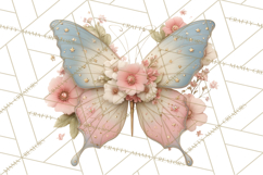Celestial Butterfly PNG, Dreamy Pastel Clipart, Starry Wings Product Image 4