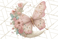 Celestial Butterfly PNG, Dreamy Pastel Clipart, Starry Wings Product Image 5