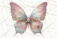 Celestial Butterfly PNG, Dreamy Pastel Clipart, Starry Wings Product Image 4