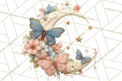 Celestial Butterfly PNG, Dreamy Pastel Clipart, Starry Wings Product Image 3