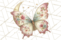 Celestial Butterfly PNG, Dreamy Pastel Clipart, Starry Wings Product Image 5