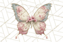 Celestial Butterfly PNG, Dreamy Pastel Clipart, Starry Wings Product Image 2