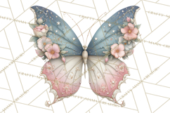 Celestial Butterfly PNG, Dreamy Pastel Clipart, Starry Wings Product Image 3