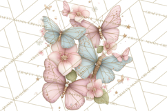 Celestial Butterfly PNG, Dreamy Pastel Clipart, Starry Wings Product Image 5