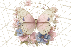 Celestial Butterfly PNG, Dreamy Pastel Clipart, Starry Wings Product Image 3