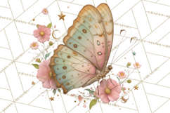 Celestial Butterfly PNG, Dreamy Pastel Clipart, Starry Wings Product Image 5