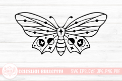 Celestial Butterfly SVG Cut File Product Image 1