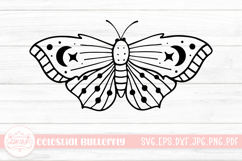 Celestial Butterfly SVG Cut File Product Image 1
