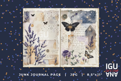 Celestial Meadow Garden Printable Junk Journal Pages
