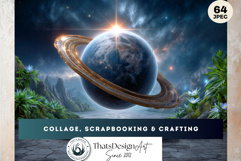 Celestial Gardens Fantasy Digital Papers Backgrounds Space Product Image 12