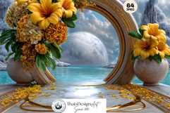 Celestial Gardens Fantasy Digital Papers Backgrounds Space Product Image 14