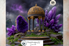 Celestial Gardens Fantasy Digital Papers Backgrounds Space Product Image 5