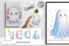 Digital Paper Celestial Ghosts Product Image 1
