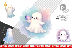 Celestial Ghosts Clipart Product Image 1