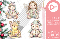 Celestial Holiday Patchwork Sublimation Product Image 1