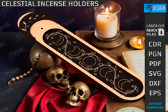 Celestial Incense Holder Laser Cut | 3D Incense Stick Holder Product Image 1