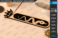 Celestial Incense Holders Laser Cut Bundle|Incense Stick SVG Product Image 5
