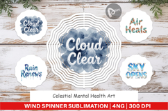 Celestial Mental Health Wind Spinner Product Image 1