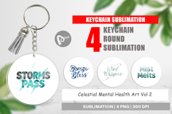 Celestial Mental Health Keychain Product Image 1