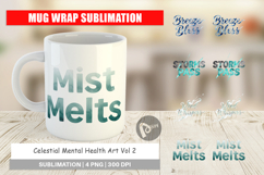 Celestial Mental Health Mug Wrap Product Image 1