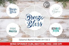Celestial Mental Health Wind Spinner Product Image 1