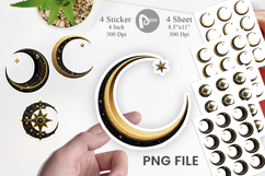 Celestial Moon Sticker Product Image 1