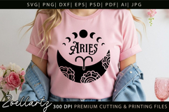 Aries Zodiac Sign SVG Cut File for T-shirt Mug Pillow Signs Product Image 5