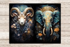 Celestial Moon Junk Journal Kit, Animals Printable Pages, GlamArtZhanna, Moon Ephemera, Mystic Animal, Junk Journal Pages, Flowers Journal Card, Wicca Journal Supplies, Craft Paper Collection, Whismical Animal Journal Card