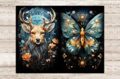 Celestial Moon Junk Journal Kit, Animals Printable Pages, GlamArtZhanna, Moon Ephemera, Mystic Animal, Junk Journal Pages, Flowers Journal Card, Wicca Journal Supplies, Craft Paper Collection, Whismical Animal Journal Card
