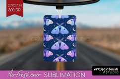 Celestial Moth Air Freshener PNG - Moth PNG Sublimation Product Image 1